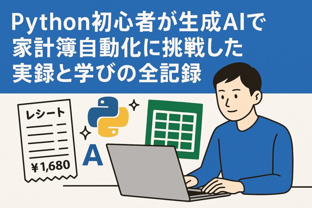 Python初心者が生成AIで家計簿自動化に挑戦した実録と学びの全記録